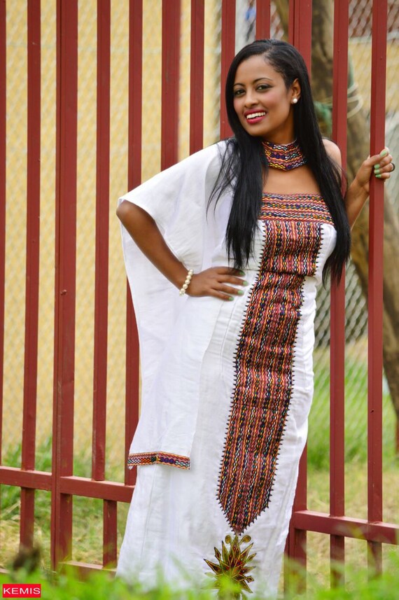 Ethiopian Dress Habesha Dress Ethiopian Clothing Ethiopian Etsy