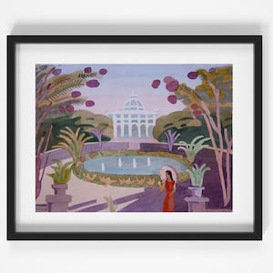Botanical Garden Richmond Virginia,Original Watercolor, Watercolor Painting, Landscape,Size9x12 inches