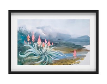 Aloe Original Watercolor,