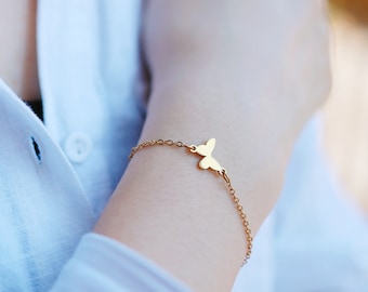 Gold Butterfly Bracelet for Women Jewelry Gift Adjustable Butterfly Bracelet for Her Graduation Gift for Transformation Adjustable Bracelet