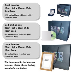 Fathers Day Gift Bags - Gift Wrap - 3 Sizes - UK - Daddy Dad Grandad image 2