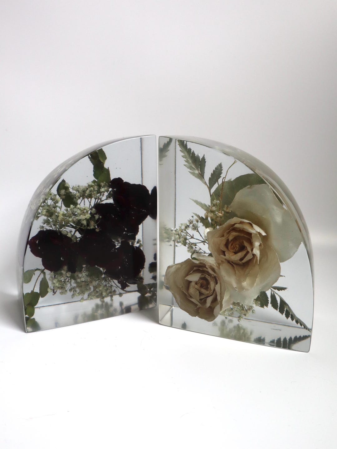 Custom Resin Bouquet Bookends