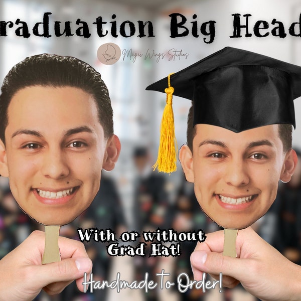 Graduation Big Head Etsy