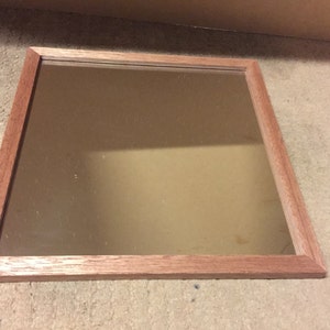 Meranti Hardwood Handmade Square Mirror