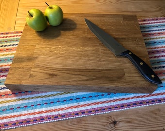 100% Chunky Solid Reclaimed Oak Long-grained Cutting Board, Chopping Board, Serving Board, Hand Made