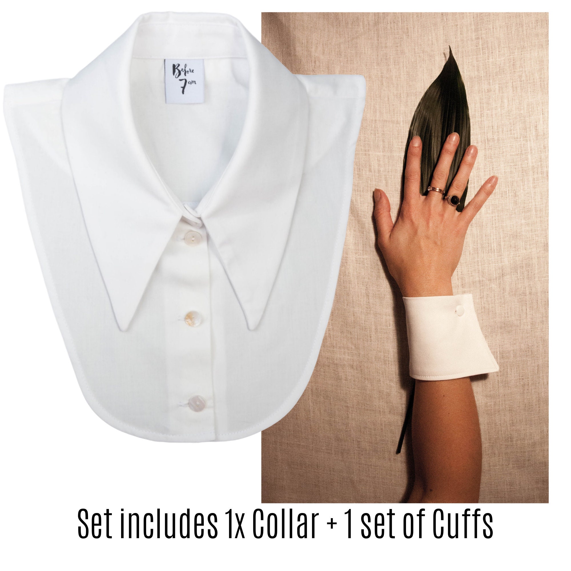 Collar & Cuff gift set detachable collar and cuff combo Etsy