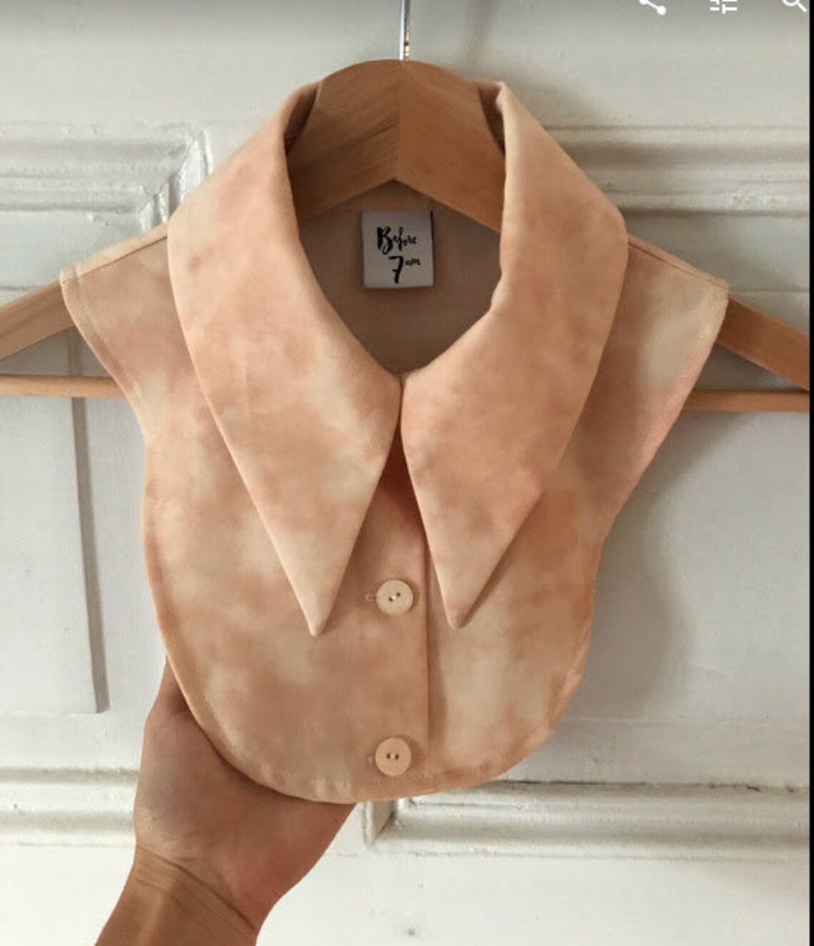 Detachable/Fake Collar in soft orange Mother's Day gift Etsy