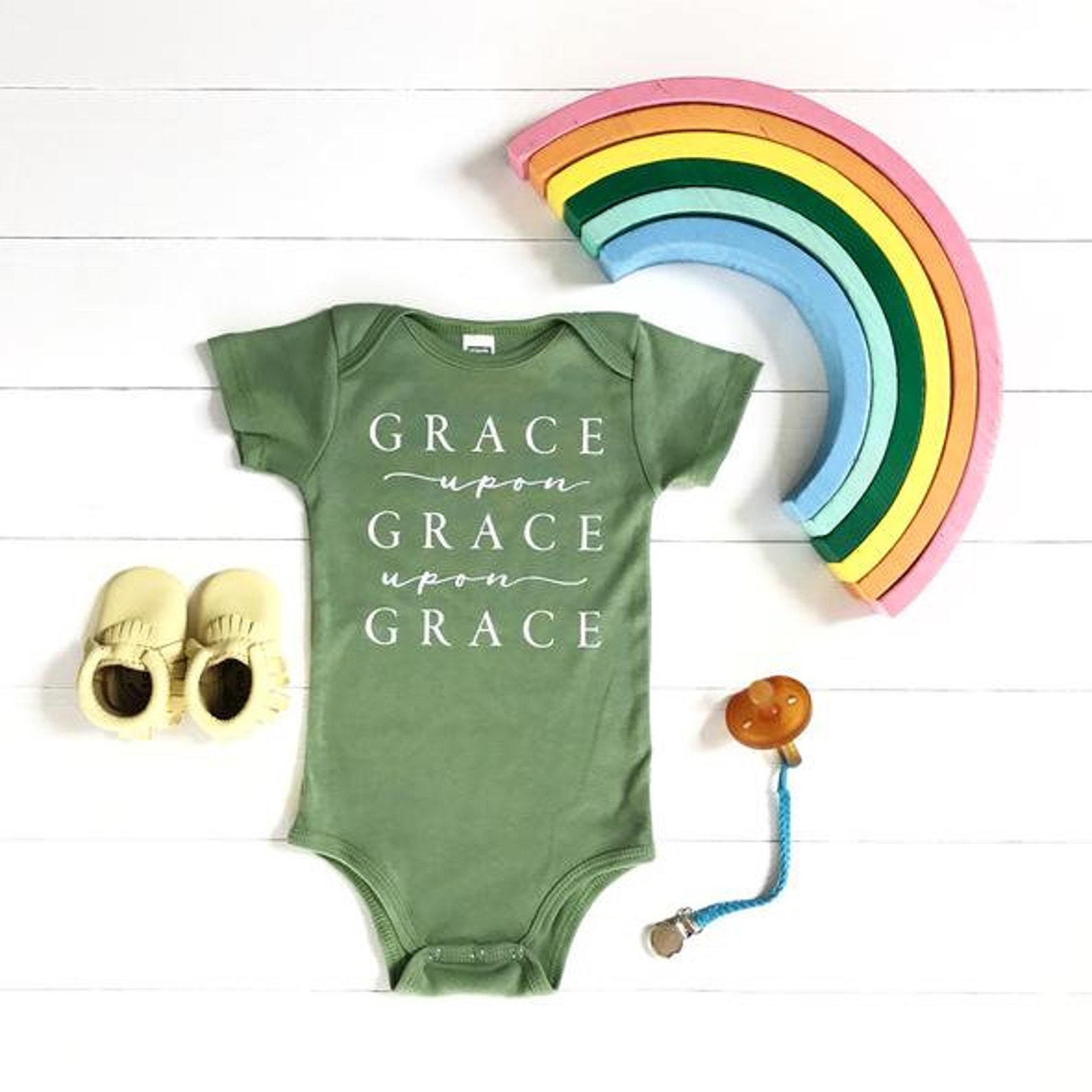 Green Organic Onesiebaby Onesieonesie Girlonesie Boyonesie Etsy