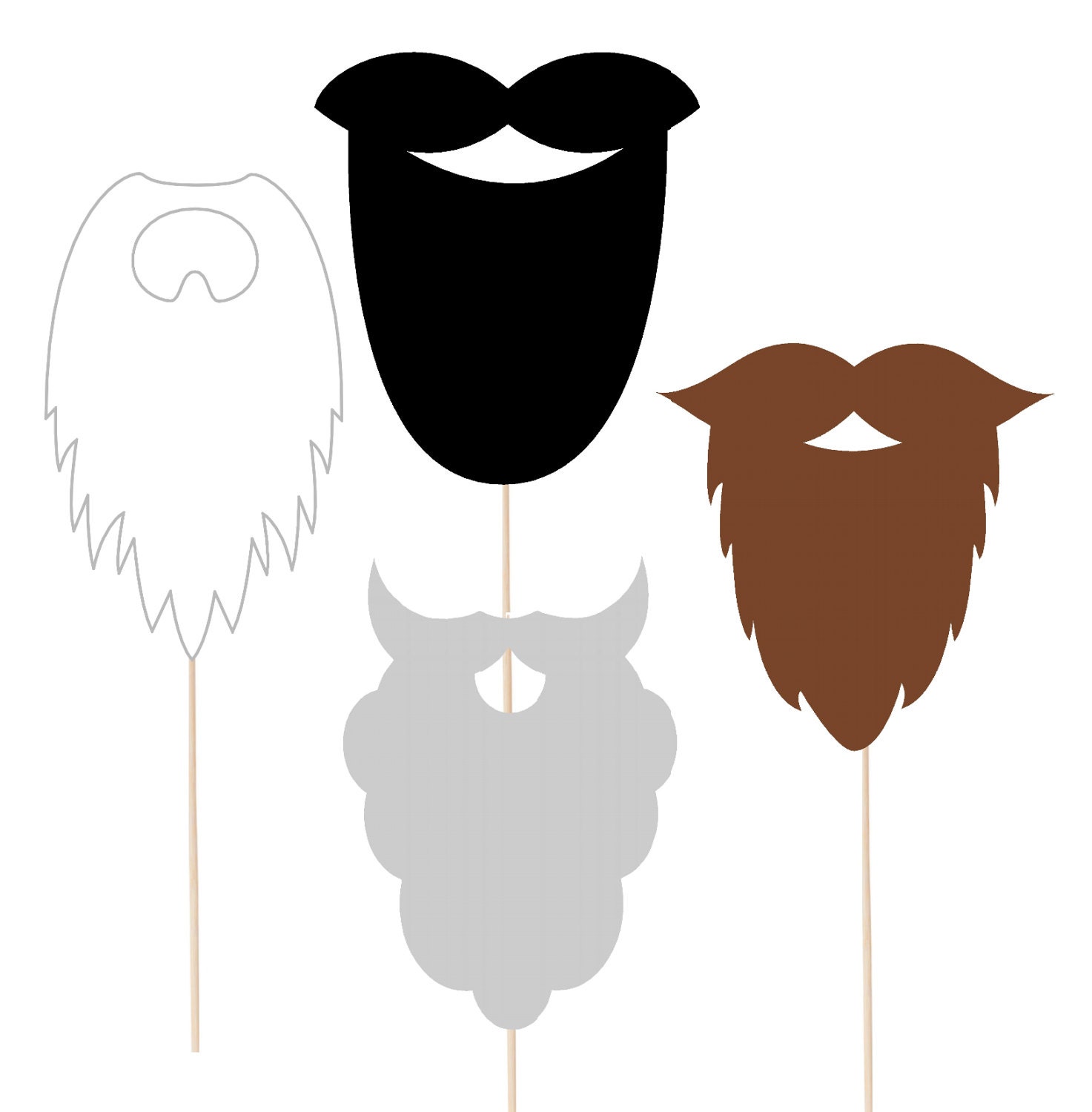 Free Printable Beard Photo Booth Prop