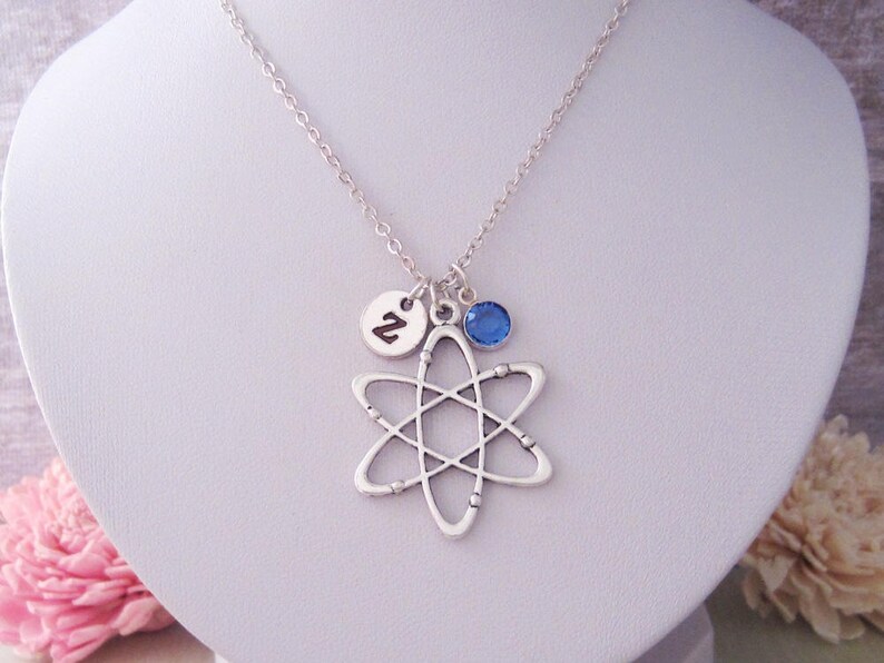 Atomic Whirl Necklace Big Bang Theory Symbol Atom Jewelry