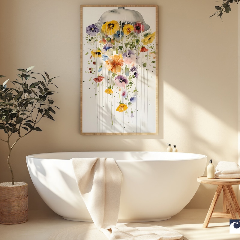 Flower Bathroom - Etsy