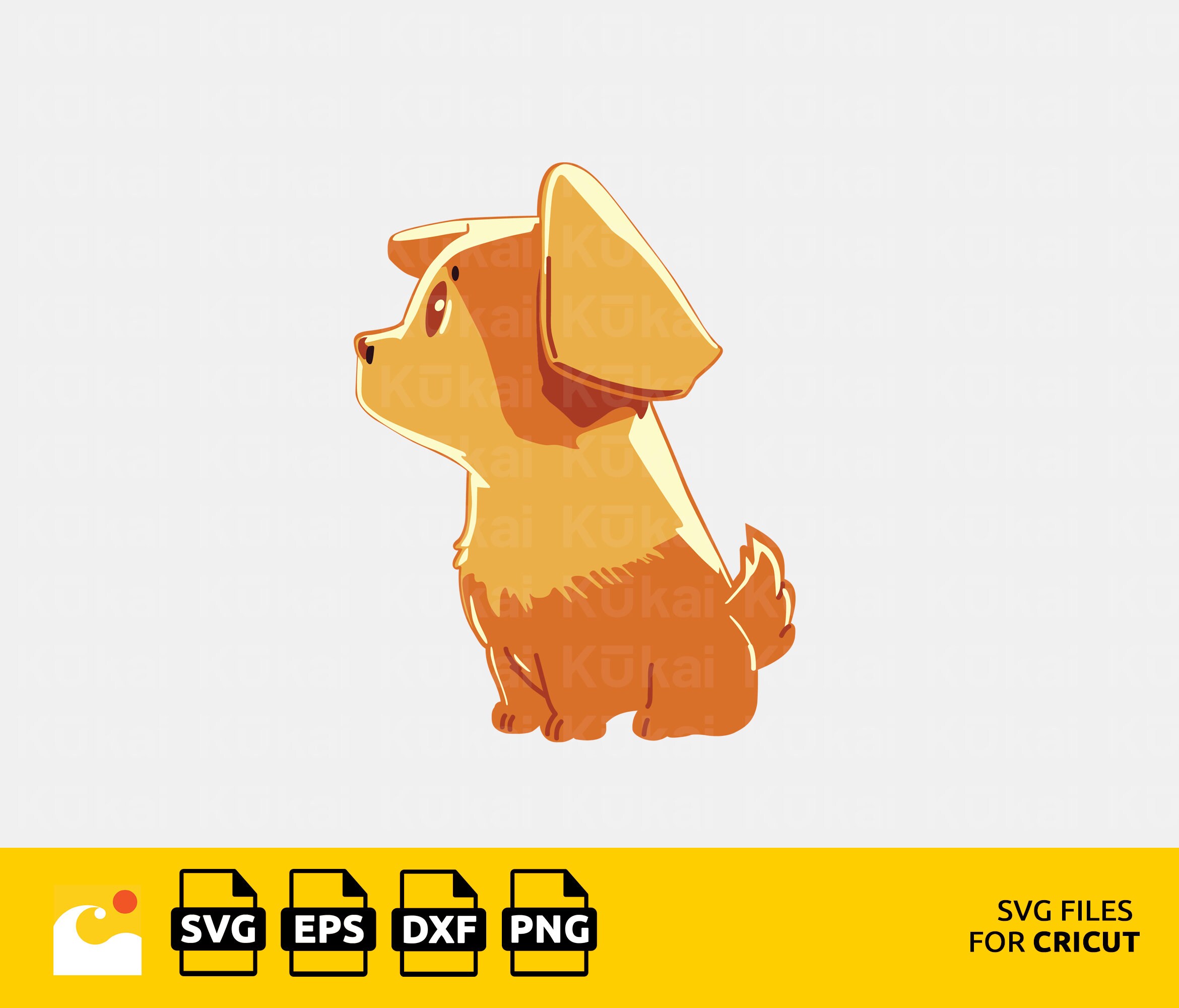 Cute Dog Anime SVG Adorable Dog Clipart for Crafters and Anime Lovers