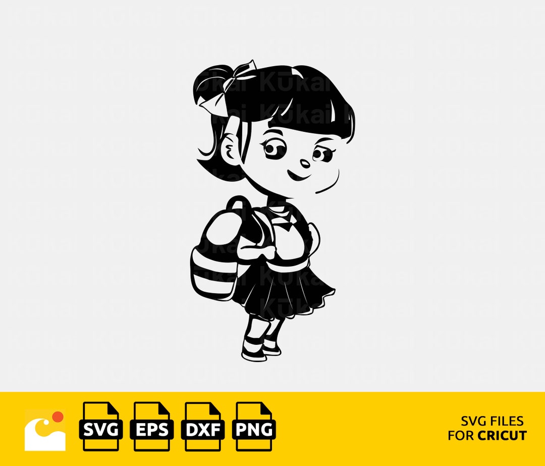 Back to School SVG: Adorable Little Girl With Backpack Cut - Etsy