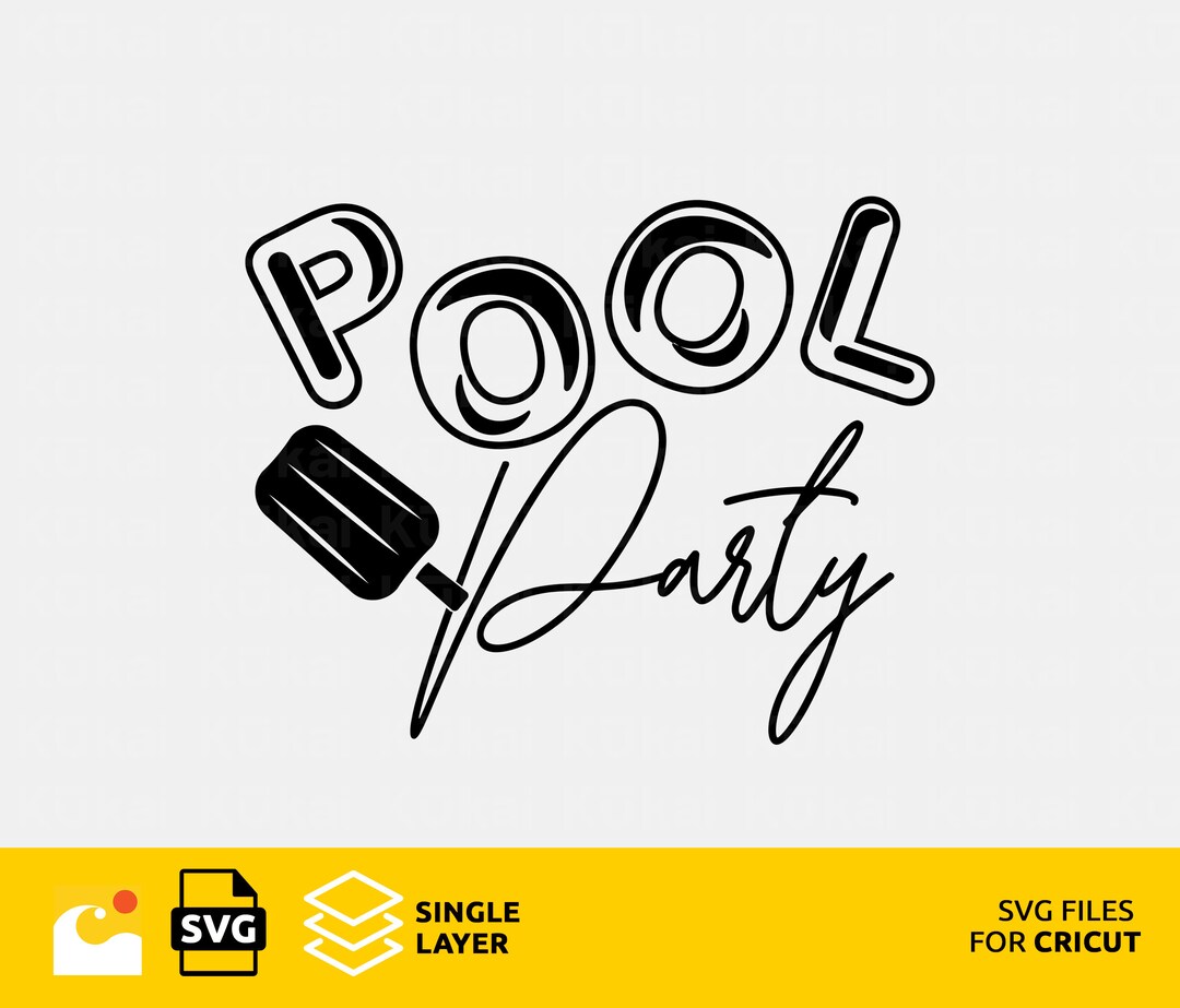 Pool Party Svg Summer Clothing Svg Summer Clipart Summer - Etsy