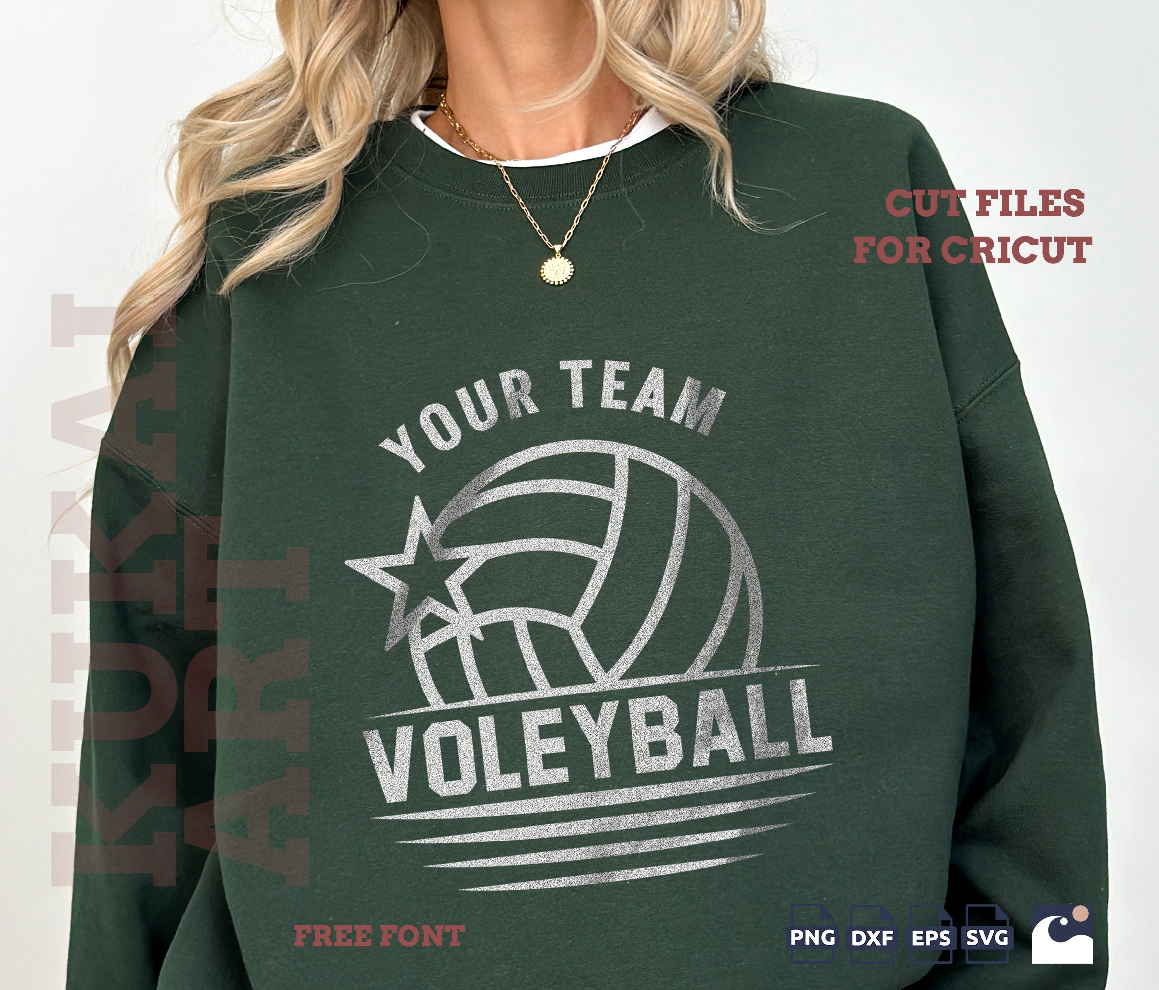Customizable Volleyball Team Svg Png, Star, Shirt Design, Volleyball ...