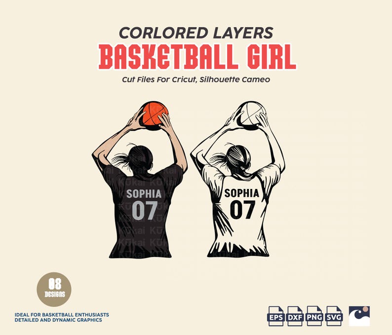 Customizable Basketball Girl Svg Bundle, Female, Basketball Player