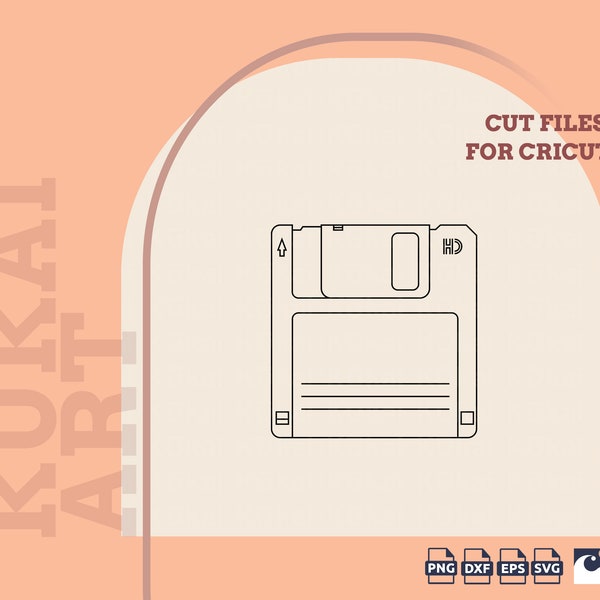 Floppy Disk Outline Svg, Diskette svg, Floppy Disk svg, Floppy svg, Floppy Disk clipart, Cricut Floppy Disk