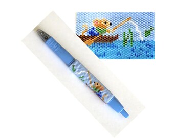 Mouse Valentine Beaded Pen Wrap Pattern - Etsy