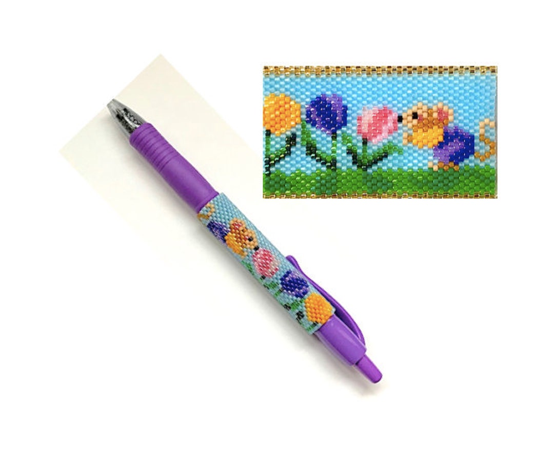 Mouse Tulips Beaded Pen Wrap Pattern - Etsy