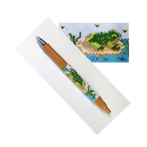 Frog Beaded Pen Wrap Pattern