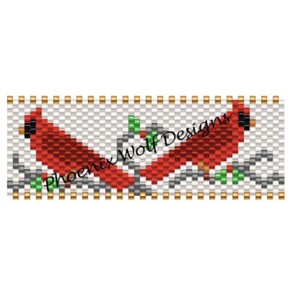 Cardinal Spool Bead Pattern