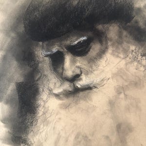 Originele portrettekening Sadhguru Art