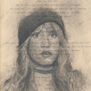Stevie Nicks Art Rhiannon Classic Rock Decor