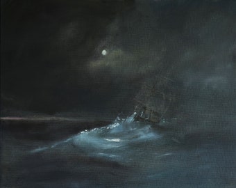 A Ship In The Moonlight