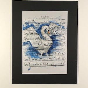Swan Lake Art Classical Music Decor