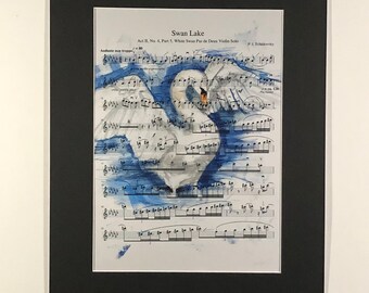 Swan Lake Art Classical Music Decor