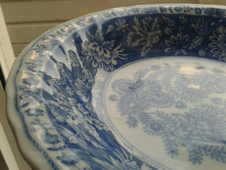 japan ceramic japan porcelain big bowl japan pottery Blue and white bowl japan blue and white asian ceramic japan ceramic soup bowl