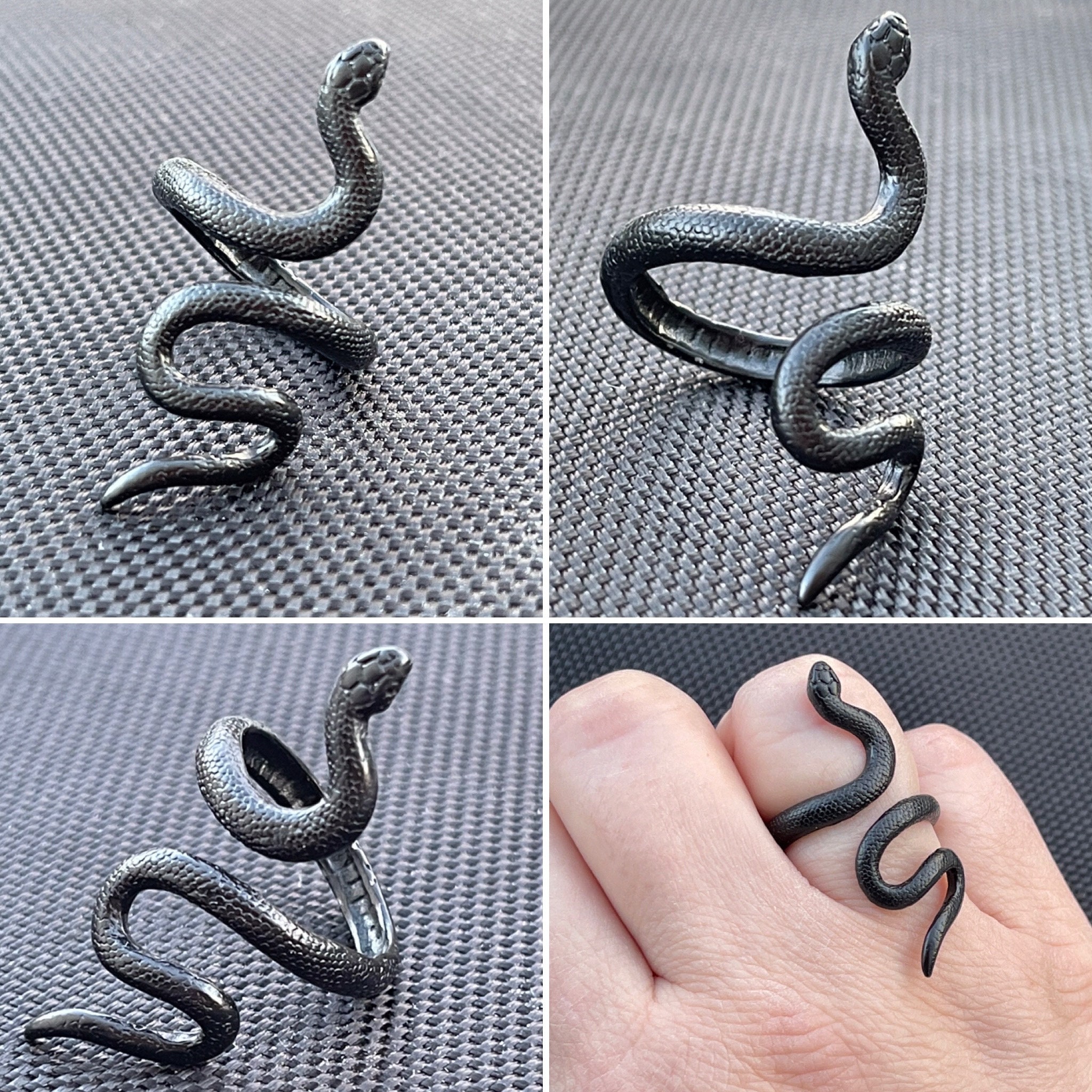 Anillo serpiente enroscada hotsell
