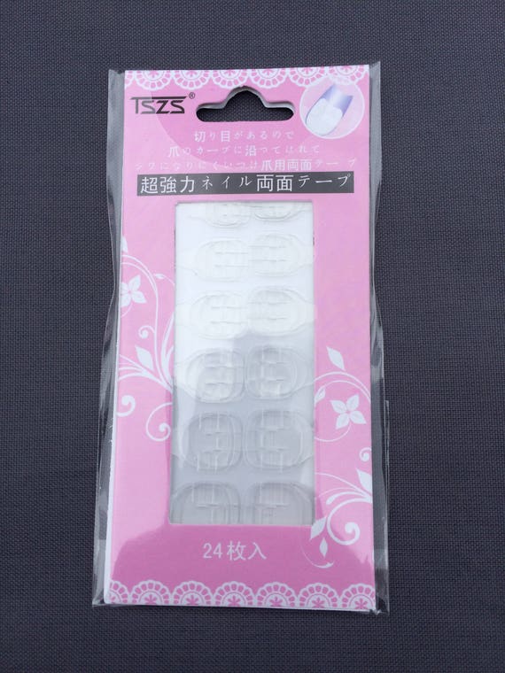 Refill packet of gentle gel sticky pads for re-usable false nails or press-ons, various sizes