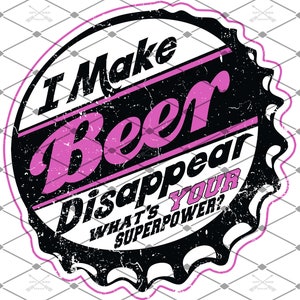 Beer Disappear Instant Download Design PNG file