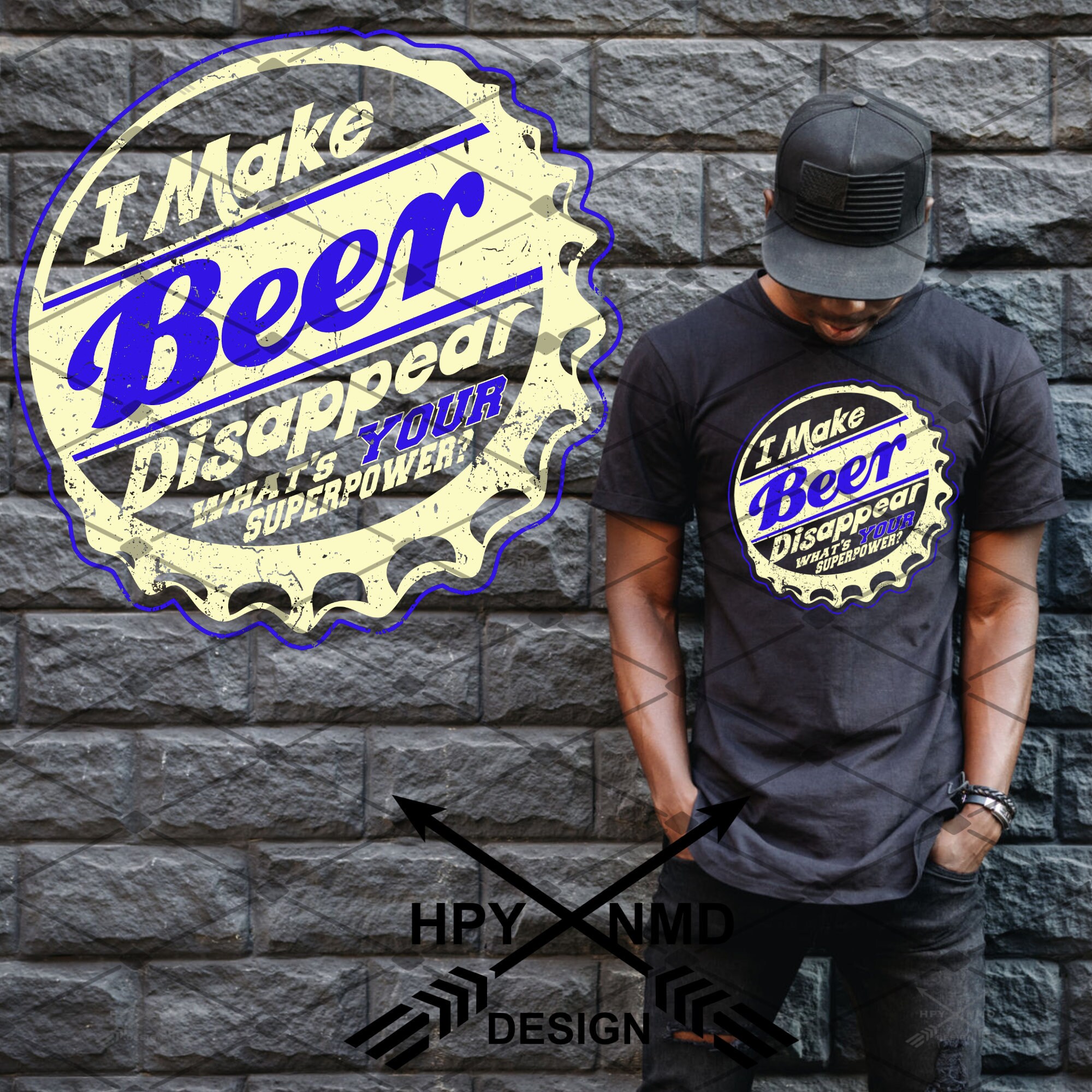 Beer Disappear PNG Digital Instant Download File Blue & Cream - Etsy