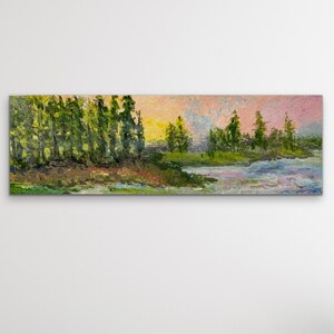 Fine Art Print, landscape print, wall art landscape painting, giclee print, home decor, painting, original art, trees, hills, sky