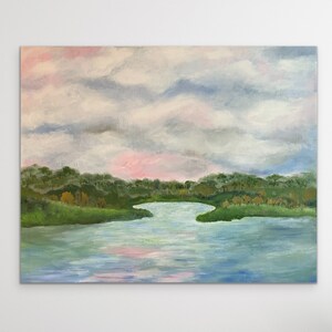 Digital Download, Fine Art Print, lake print, wall art painting, home decor,  painting, original art, ocean, river, water scene