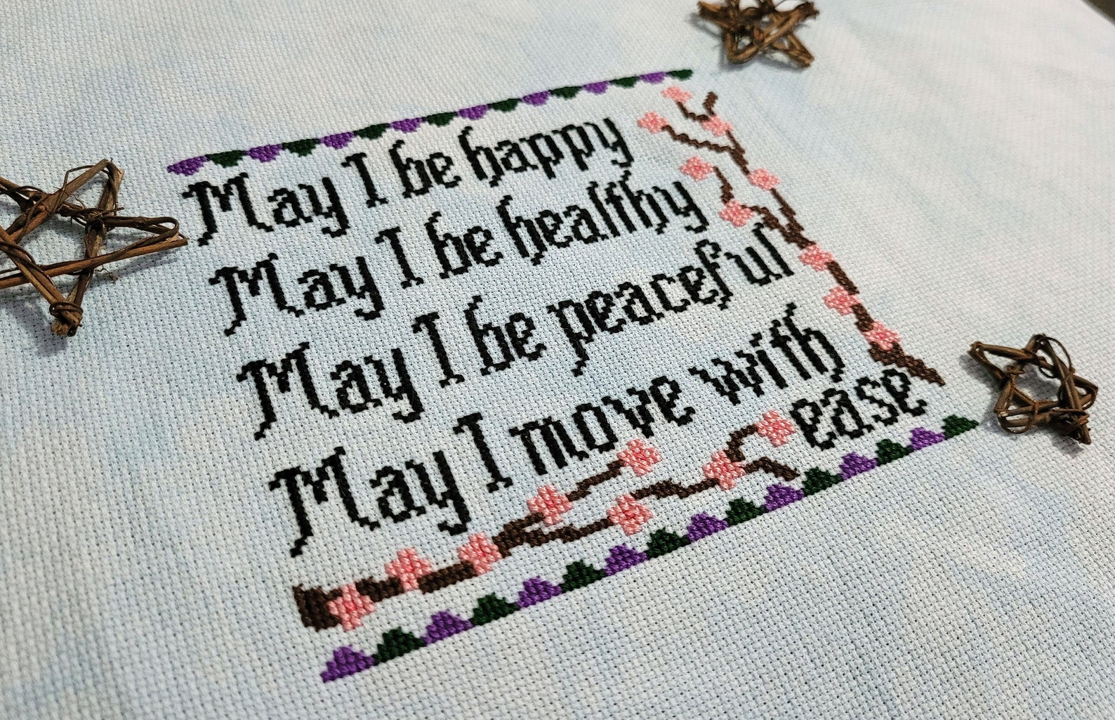 Inspirational Self Care Cross Stitch Pattern Chart Digital Etsy