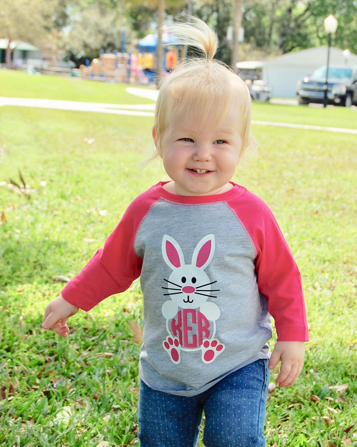 Monogrammed Bunny Easter Shirt/Toddler Easter Shirt/Toddler Etsy