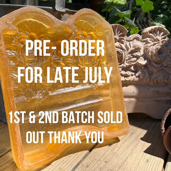 PRE-ORDER for 3 WEEKS Peony Motif, Victorian Style Garden Edging Concrete Mold - Urethane Rubber - by: Siloe Oliveira