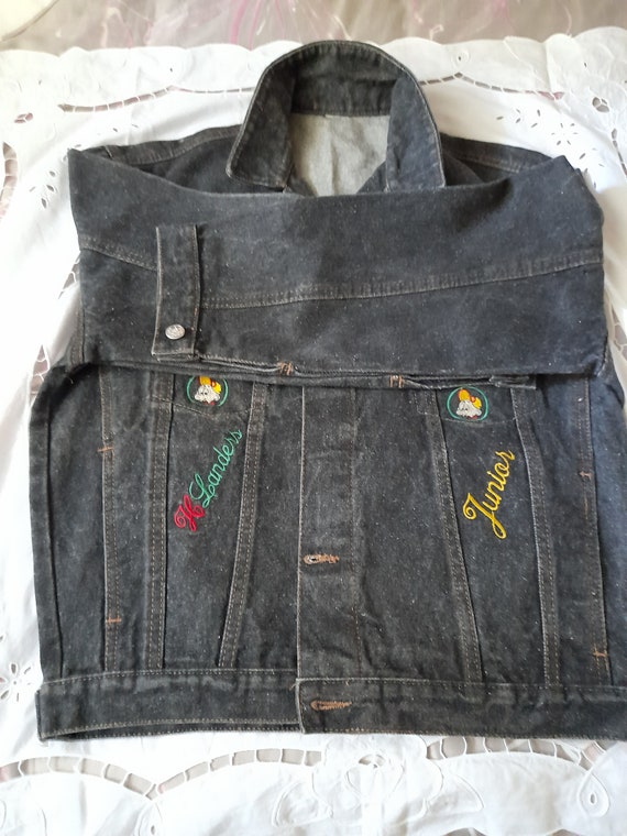 Vintage faded jacket mixed original recycling-jac… - image 2