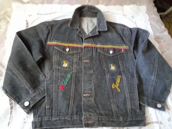Vintage faded jacket mixed original recycling-jac… - image 1