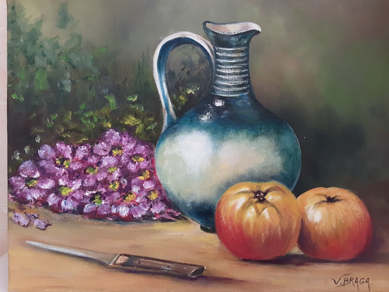  Huile  de nature  morte  peinture de fruits sur toile Etsy