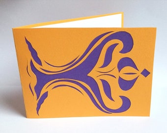 Sagittarius Zodiac Birthday Card, Handcut And Handmade Sagittarius Horoscope Birthday Card