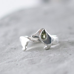 Sterling silver dachshund ring clearance