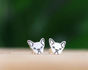 French bulldog earrings French bulldog lover dog earrings French bulldog gifts