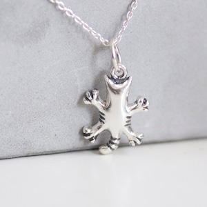 Tiny Sterling Silver Cat Necklace, Cat Lover Gift for Her, Tiny Kitten Pendant Necklace, Minimalist cat