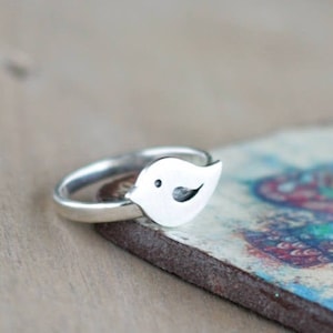 Bird ring, Sterling Silver, Nature ring, Sterling silver ring, Animal jewelry, Animal ring