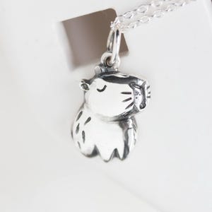 Capybara silver, Funny Capybara Pendant, Cute Capybara Necklace, Small Animal Pendant, Capybara Charm, Funny animal charm