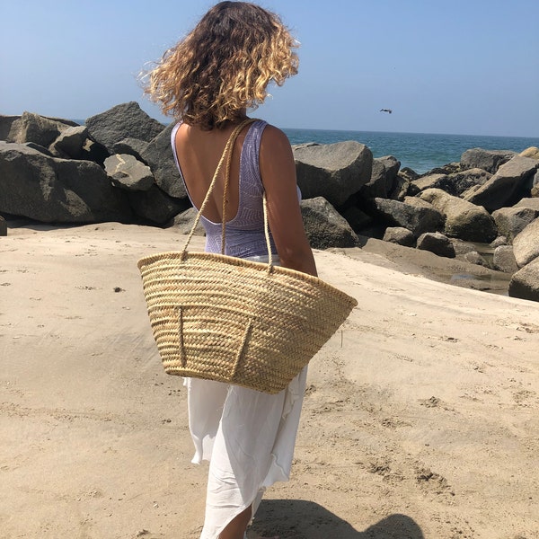 Blonde Woven Beach Bag WHOLESALE INQUIRIES AVAILABLE